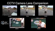 CCTV Surveillance Camera Lens Size Angle of View Comparison Video
