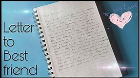 Handwritten Letter to Best friend ❤️