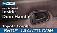 How to Replace Interior Door Handle 93-97 Toyota Corolla