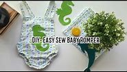DIY- How to make Baby Romper ( Easy sew for beginners)