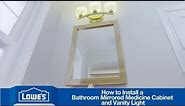 How To Install a Bathroom Vanity Mirror & Light