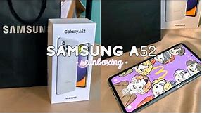 Reunboxing my Samsung A52 + BTS Live Wallpaper 📱💜
