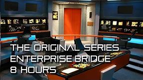 🎧 Star Trek: TOS Enterprise Bridge Background Ambience *8 Hours* w/ quiet conversations, calming