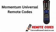 How to Program Momentum Universal Remote Codes