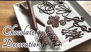 Chocolate decoration ideas for homemade cakes