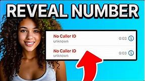How to Find The Number on NO CALLER ID! (Works Instantly)