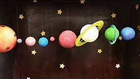 Easy Kids Projects - Hanging Solar System - Kids Learning