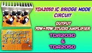TDA2050 and TDA2030 ic bridge mode || TDA2050 ic 70w+70w stereo amplifier 🔈🔉🔊 (homemade amplifier)..