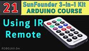 Lesson 21: Using Infrared Remote Control with Arduino | SunFounder Robojax
