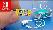 Mini Nintendo Switch Lite Console dollhouse miniatures diy Tutorials