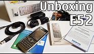 Nokia E52 Unboxing 4K with all original accessories Nseries RM-469 review