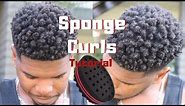 Sponge Curls on Drop Fade Cut| Men Short-Medium Natural Hair