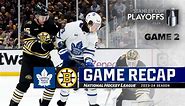 Gm 2: Maple Leafs at Bruins 4/22 | NHL Highlights | 2024 Stanley Cup Playoffs
