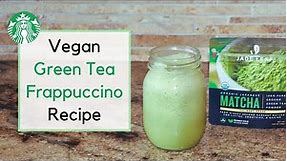 Starbucks Matcha Green Tea Frappuccino Recipe | Vegan | Non-Dairy