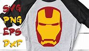 Iron man svg free, superhero svg, avengers svg, iron man face svg, instant download, iron man svg, cricut, dxf, png, cut file 0011