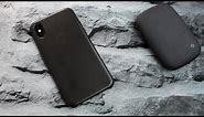 Apple Leather Case In Black || iPhone X