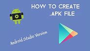 How to create APK file for Distribution