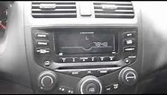 Honda Accord Radio Unlock Instructions and Codes