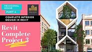 Revit Complete Project 3 - Part 4 #Hexagonal House​​​ #Interior Designing in Revit | Revit Tutorial