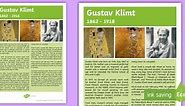 Gustav Klimt Artist Fact Sheet