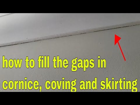 How to fill in gaps and cracks - coving, baseboards, cornice and trim