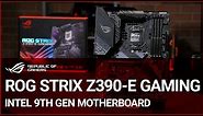 ROG STRIX Z390-E Gaming Intel 9th Gen Motherboard Overview