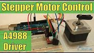 How To Control a Stepper Motor with A4988 Driver and Arduino