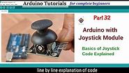 How to use Analog Joystick module with Arduino | Arduino Joystick Module full tutorial [with CODE]