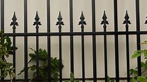 ALEKO Paris Style 14 ft. x 6 ft. Black Steel Single Swing Driveway Fence Gate DG14PARSSW-HD