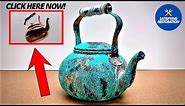 EXTREMELY Corroded Copper Tea Kettle - Perfect Restoration