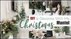 CHRISTMAS DECORATE WITH ME / DIY Christmas Mantel Decorating Ideas / Momma From SCratch