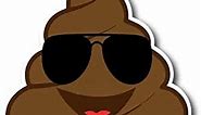 Magnet Me Up Poop Emoticon with Sunglasses Magnet Decal, 5 Inch, Cute Self-Expression Decorative Magnet for Car, Truck, SUV, Or Any Other Magnetic Surface