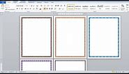 How to Make Different Page Border in Microsoft Office Word Tutorial