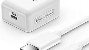 iPhone Fast Charger [Apple MFi Certified], 20W iPhone High Speed USB-C Charger Plug with 6FT USB C to Lightning Cable Cord for iPhone 14 13 Mini Pro Max 12 11 XS XR X iPad AirPods, White