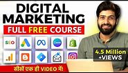 DIGITAL MARKETING Full Course for Beginners in 3 Hours | Learn Digital Marketing in 2024