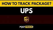 How to track package United Parcel Service (UPS)?