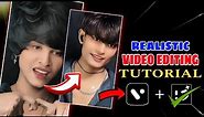 Realistic Reels Video Editing || Face Glowing Video Editing || How To Edit Realistic Video