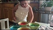 How to make Rainbow cupcakes using Pillsbury boxed cake mix- Easy