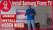 How to install a Samsung Frame TV - unbox, and install with hidden wires