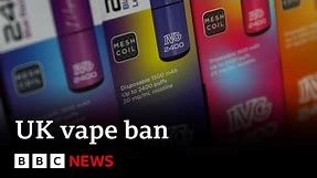 Disposable vapes to be banned in UK | BBC News