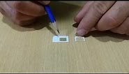 Sim kart nasıl kesilir.Standart, sim katları nasıl micro ve nano sim karta dönüştürülür.