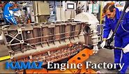 KAMAZ V8 Engine Production - Russian Factory