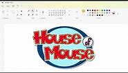 How to draw the House of Mouse logo using MS Paint | How to draw on your computer