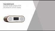 Sandstrom S-DBTW18 DAB+/FM Bluetooth Clock Radio - Wood | Product Overview | Currys PC World