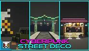 10+ Cyberpunk Street Build Ideas - Minecraft 1.17+