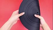 2 Pcs Turntable Mat 12 Inches Turntable Platter Mat Silicone Record Player Mat Antistatic Turntable Slipmat Universal for Vinyl LP Reduces Static and Dust, Black