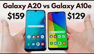 Samsung Galaxy A20 vs Galaxy A10e - Who Will Win?
