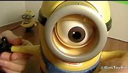 MINION STUART Despicable Me 2 Laughing Action Figure! Large Minion Toy! Review by Bin's Toy Bin