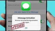 How To Fix iMessage Activation Error on iphone 2023 | An error occurred during activation try again