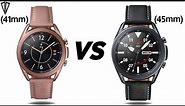 Galaxy watch 3 (41mm) vs Galaxy watch 3 (45mm) - Comparison
